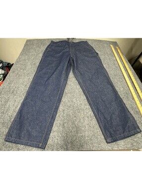 Rasco FR Mens 36x30 Flame Resistant Carpenter Pants Indigo Denim FRC1212